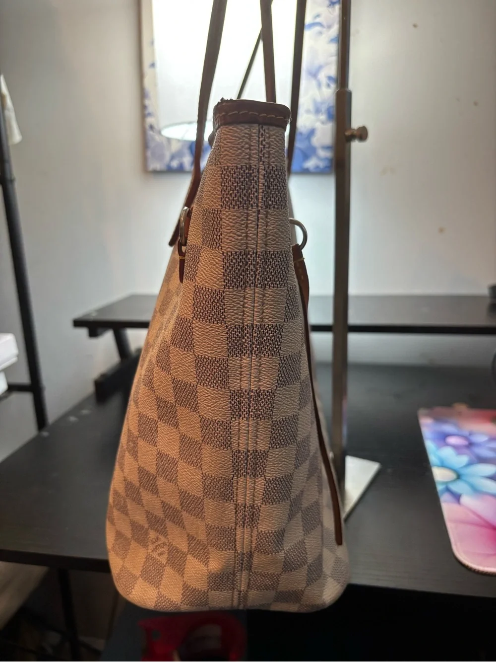 Authentic Louis Vuitton Neverfull MM – Damier Azur Canvas- please read